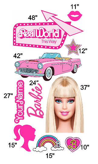 Barbie Theme Party Cutout Pack