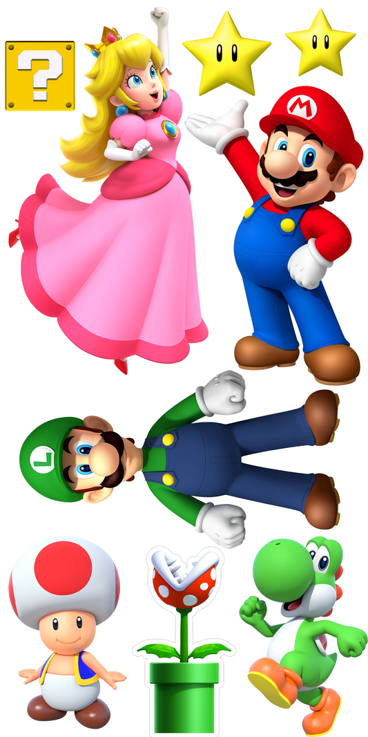 Super Mario Theme Party Cutout Pack
