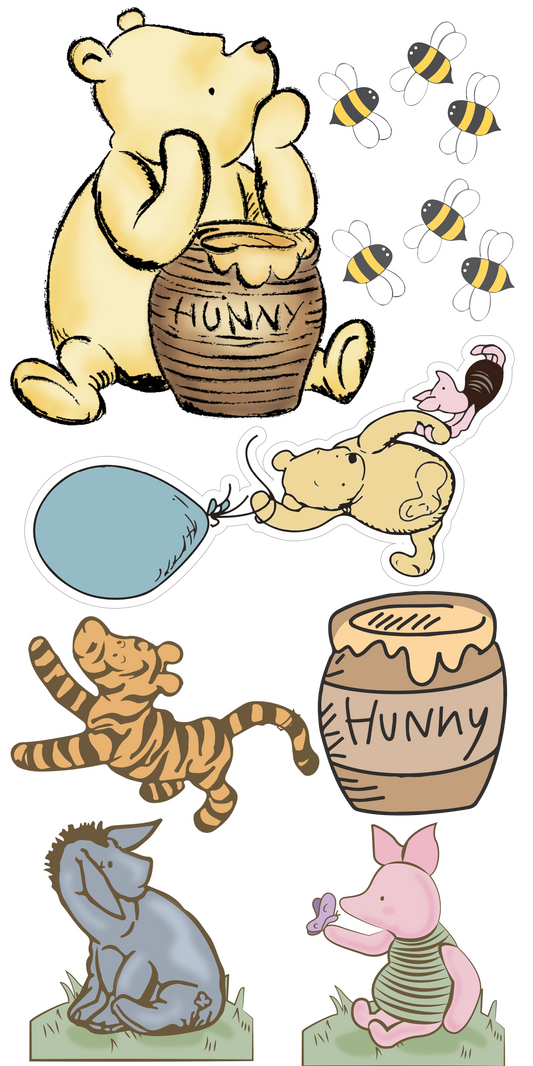 Winnieh Pooh Theme Party Cutout Pack